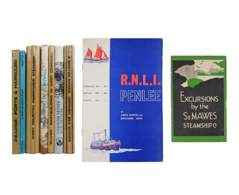 Cornwall's maritime industry. Eight works. R. Morton Nance. 'A Glossary of Cornish Sea-Words,' first edition, compliment slip