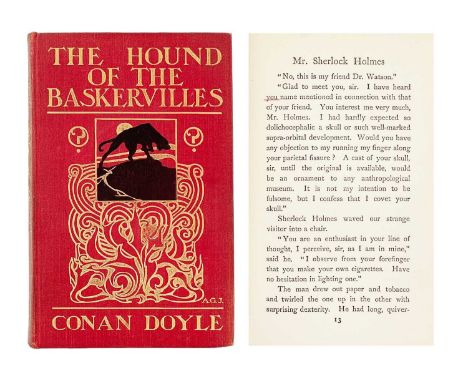 DOYLE, Arthur Conan. 'The Hound of the Baskervilles. Another Adventure of Sherlock Holmes  First edition, first issue with "y