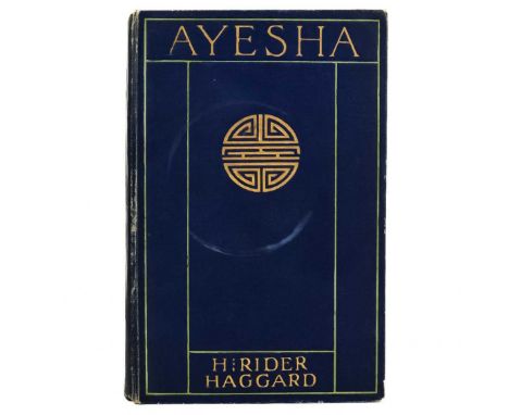 HAGGARD, H. Rider. 'Ayesha. The Return of She,' First edition, original cloth with gilt decorations, very light rubbing to ex