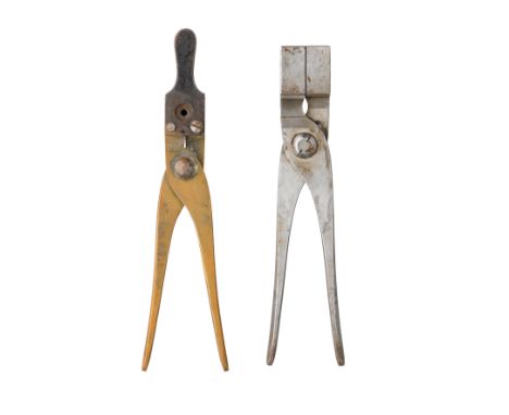 A POWDER MEASURE, A SHOT MEASURE AND A RELOADING TOOL, LATE 19TH CENTURY the first and second by G. &amp; J. W. Hawksley for 