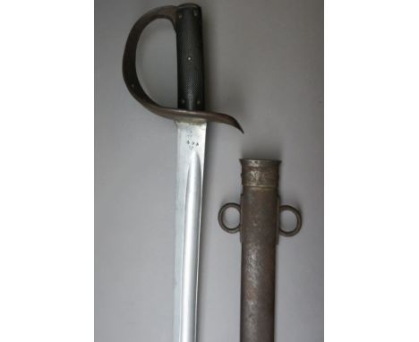 AN 1885 PATTERN CAVALRY TROOPER'S SWORD of regulation type, the blade with Ordnance marks at the forte including broad arrow,