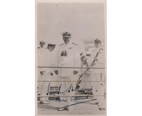 HARWOOD HENRY: (1888-1950) British Admiral of World War II, famous for his role in the Battle of the River Plate, 1939. Vinta