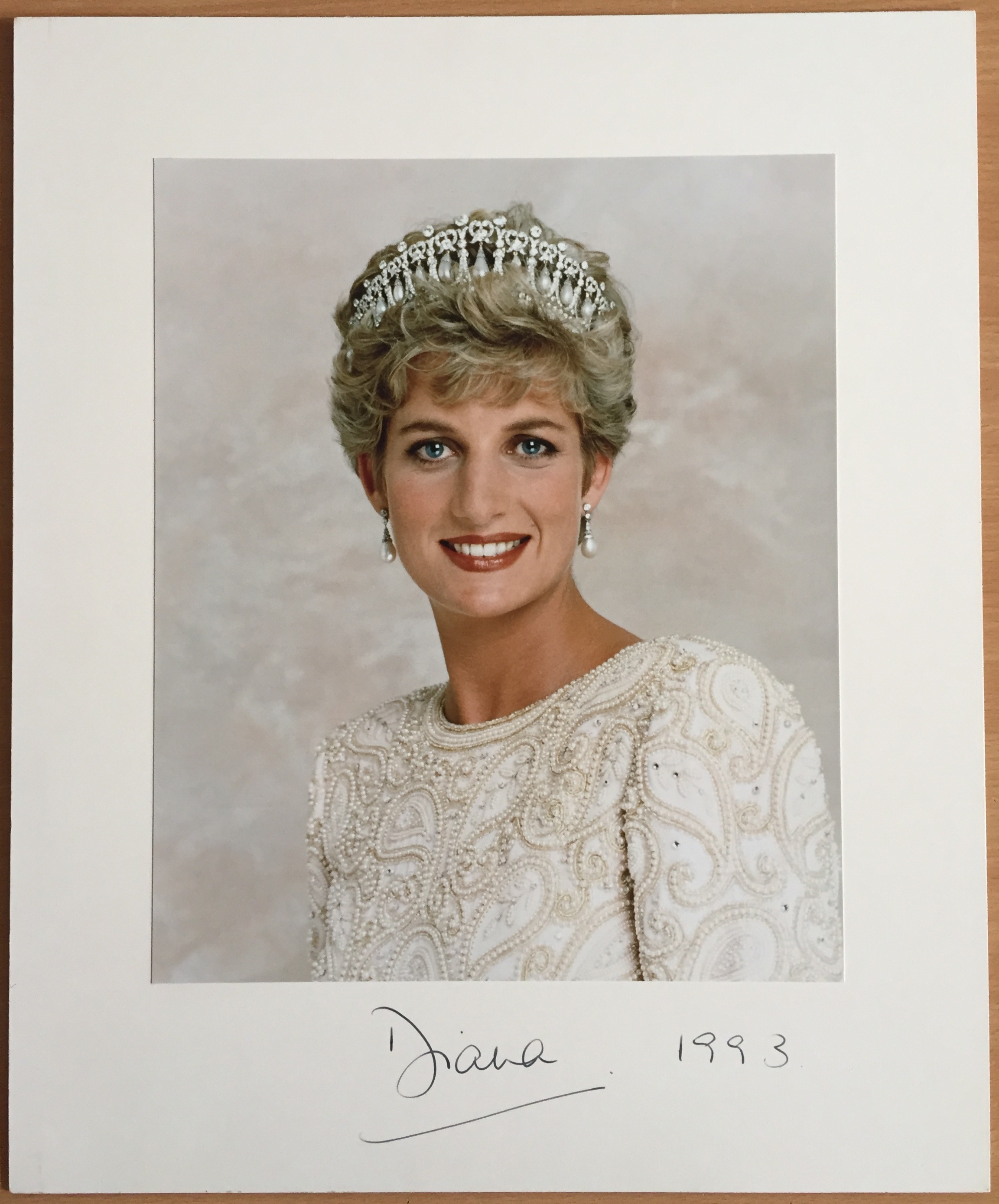 DIANA: (1961-1997) Princess Of Wales. An Excellent, Large Signed Colour ...