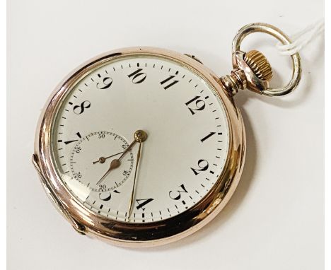 OPEN FACE SILVER IWC POCKET WATCH MARKED ON INNER CASE WITH TWC BOX
