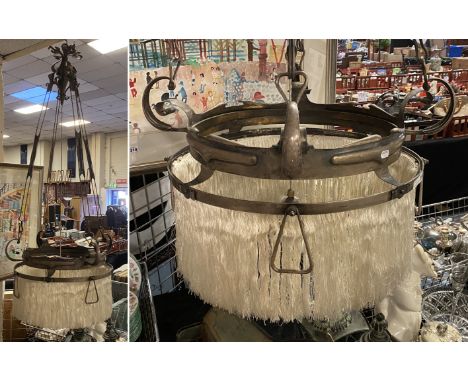 METAL ARTS &amp; CRAFT CHANDELIER - 158 CMS DROP APPROX