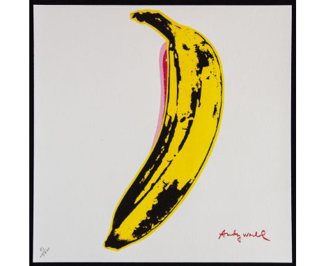 Andy Warhol (after) 'Banana' offset lithography, size 60 x 60 cm, plate signed bottom right, numbered with pencil, limited ed