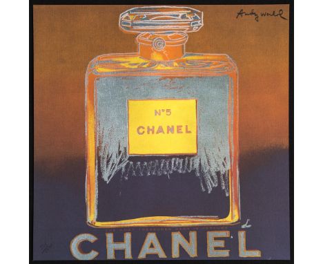 Andy Warhol (after) 'Chanel' offset lithography, size 60 x 60 cm, plate signed top right, numbered with pencil, limited editi