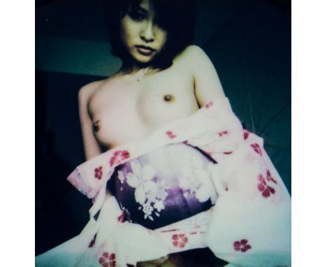 Nobuyoshi Araki Polaroid, paper size 10.8 x 8.9 cm, image size 8 x 7.6 cm, signed with black marker on the back, with certifi