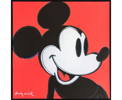 Andy Warhol (after) 'Mickey Mouse' offset lithography, size 60 x 60 cm, plate signed bottom left, numbered with pencil, limit