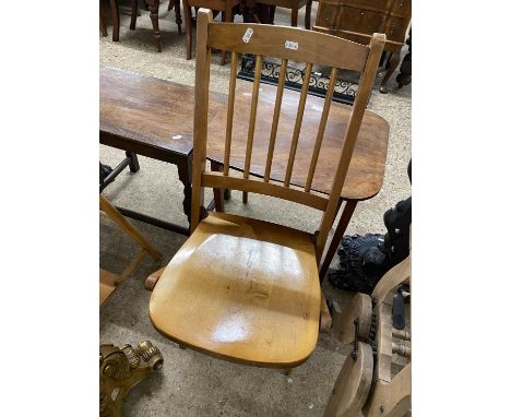 Small folding stick back chair