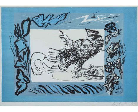 ‡ CERI RICHARDS limited edition (14/50) lithograph - and death shall have no dominion, signed and dated '65, 59 x 81cmsProven