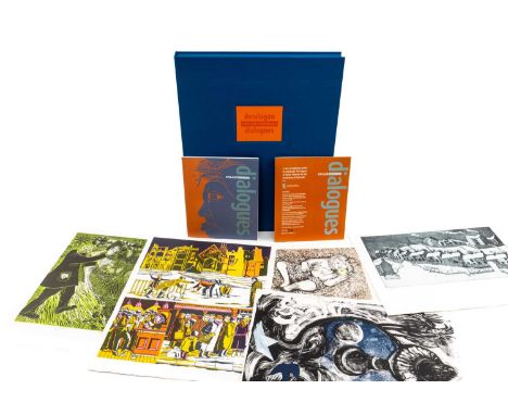 SWANSEA PRINT WORKSHOP eighteen limited edition (1/30) prints by eighteen artists - entitled, 'The Dylan Thomas Dialogues', e