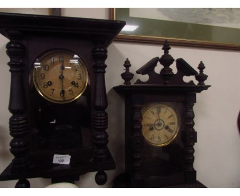 American wall clock and a shelf clock