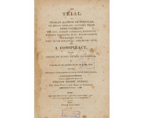 Trial.- The Great Stock Exchange Fraud.-The Trial of Charles Random de Berenger, baron de Beaufain... for conspiracy in the C