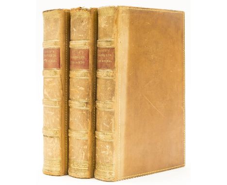 Europe.- Leake (William Martin) Travels in the Morea, 3 vol., first edition, half-titles, engraved illustrations, lacking all