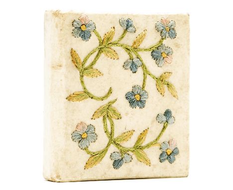 Miniature Book in Embroidered Binding.- The Christian Year, portrait frontispiece, hinge broken, title working loose, upper c