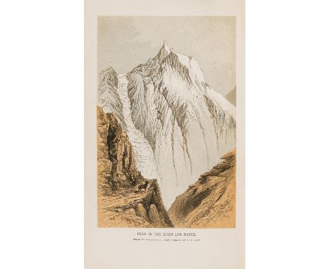 Shaw (Robert) Visits to High Tartary, Yârkand, and Kâshghar..., first edition, 4 tinted lithographs and 3 wood-engraved plate