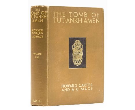 Egypt.- Carter (Howard) & A. C. Mace. The Tomb of Tutankhamen, vol. 1 only (of 3), first edition, half-title, frontispiece an