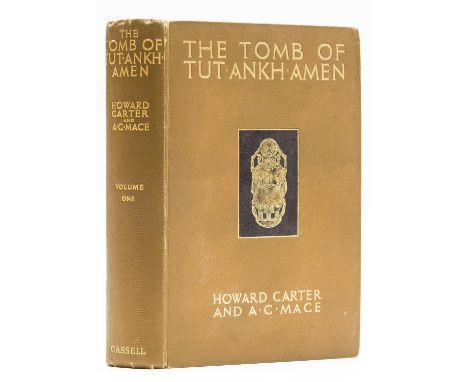 Egypt.- Carter (Howard) & A. C. Mace. The Tomb of Tutankhamen, vol. 1 only (of 3), first edition, half-title, frontispiece an