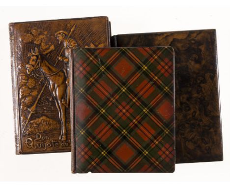 Lacquered binding.- Scenery & Songs of Scotland, first edition, alternating plates of songs and views of Scotland, marginal t