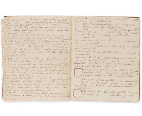 Genealogy.- Armstrong (J., compiler, engineer in ordinary to George II) The Pedigree of the Family of Armstrong 1754, manuscr