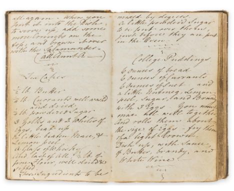 Medical and Cookery recipes.- Armstrong (F.) [Collection of recipes], manuscript in several hands, 174pp. excluding blanks, s