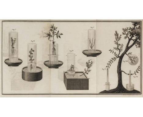 Photosynthesis.- Saussure (Théodore de) Recherches Chimiques sur la Végétation, first edition, 1 folding engraved plates, 16 