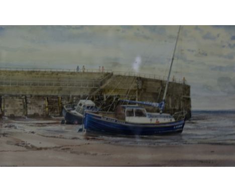 C. J. Thornton, 'Trevor Wales' watercolour, 18cm x 29cm, inscribed on mount 'Gold Medal Paris Salon', gilt framed.