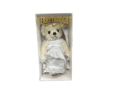 Merrythought. Daisy Mothers Day Bear No. MAG10CCW, cream mohair, excellent in excellent window box and Merrythought outer box