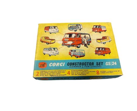 Corgi. Construction Gift Set No. GS24, generally good plus in good plus box with good polystyrene tray (parcel tape around si