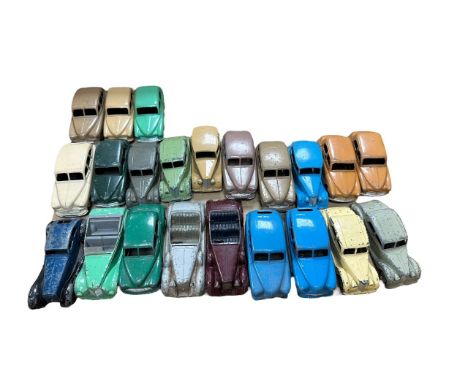 Dinky. 1950s onwards unboxed collection of mainly post-war cars, generally good plus to good fair (some missing or broken par