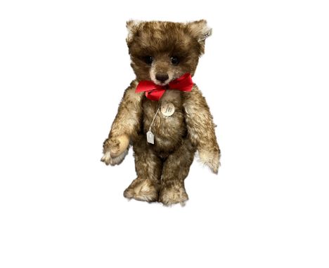 Steiff. 1991 Replica of 1926 Teddy, white tag No. 407215, excellent in good plus box with poor cellophane lid (in two pieces)