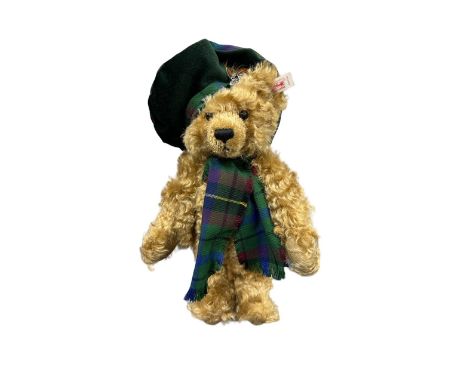 Steiff. The First Scottish Bear, white tag 654732, excellent in good plus box (small surface tear to one side), limited editi