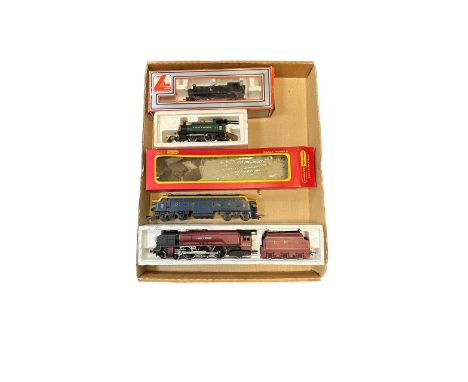 Model Railways 00 Gauge, including range of four 00 gauge locomotives with unboxed Hornby Diesel 7503, Steam Loco’s (2) Duche