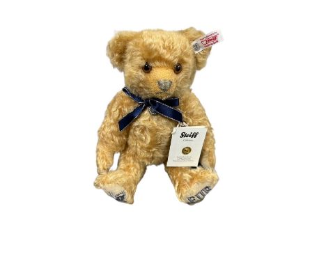 Steiff. Diamond Jubilee teddy, white tag No. 664069, excellent in excellent illustrated box, limited edition certificate no. 