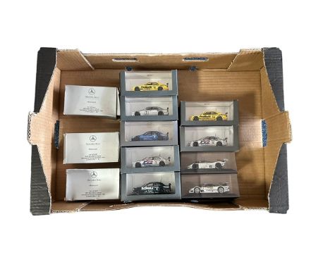 1990s onwards Mercedes-Benz 1/43rd scale motorsport collection, generally excellent in good or better boxes or plastic cases,