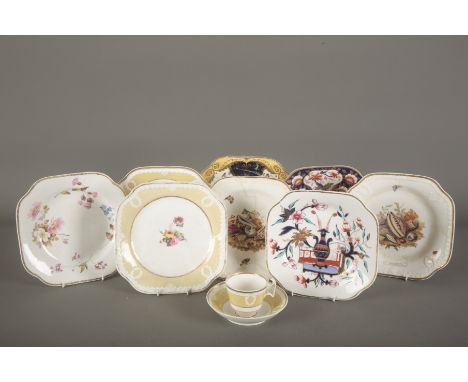 A COLLECTION OF H &amp; R DANIEL PORCELAIN including a London shape small part service, in pattern 3803, with tea cup, saucer