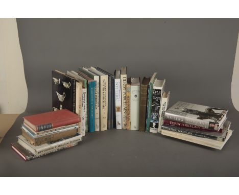 A LARGE OF COLLECTION OF REFERENCE BOOKS RELATING TO ENGLISH AND CONTINENTAL PORCELAIN including 'The F. S. Mackenna Collecti
