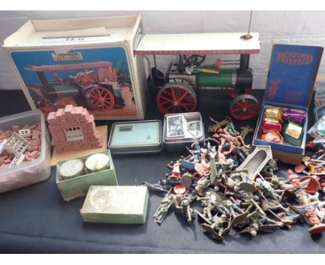 A MAMOD T.E.1a TRACTION ENGINE (BOXED) a boxed toy string 'telephone' boxed 'Penfold' golf balls, Lone Star and similar plast