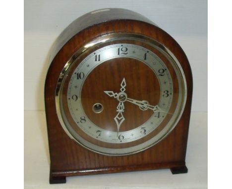 1930s mahogany Westminster chime mantel clock