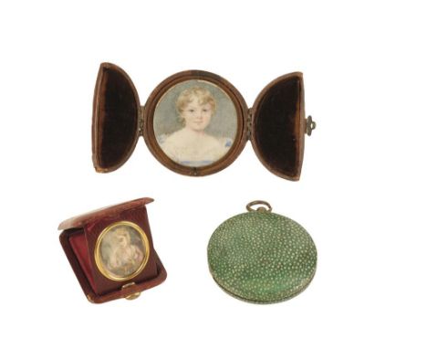 TWO VICTORIAN PORTRAIT MINATURES 