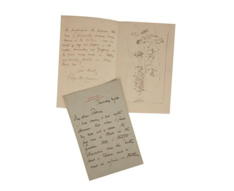 CALDERON, PHILIP HERMOGENES, RA (1833-1898)A letter to 'Waller' (Samuel Edmund Waller) referring to an item in the Daily News