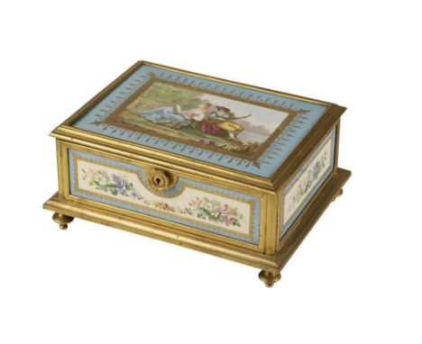 FRENCH ENAMEL BOX, C. 1890, 