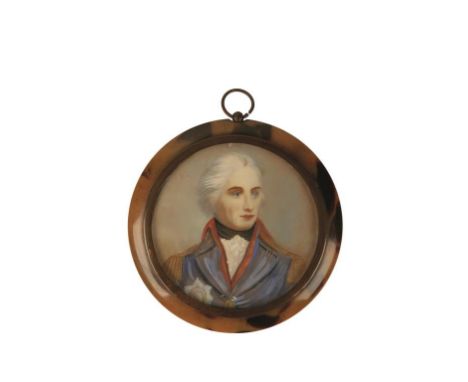 PORTRAIT MINIATURE OF A VICTORIAN NAVAL OFFICER 
