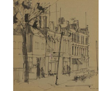 NEW ZEALAND INTEREST: A SMALL QUANTITY OF WORKS BY ARTISTS FROM THE ELAM SCHOOL OF ART comprising: A pen and ink drawing of a