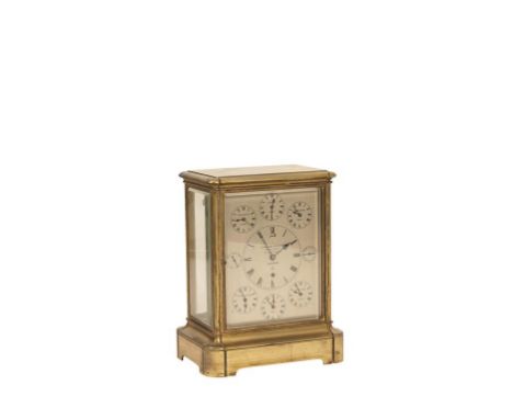 AN IMPORTANT EXHIBITION QUALITY CLOCK by Lund & Blockley 42 Pall Mall, London no.2/266, the silvered dial with a month apertu