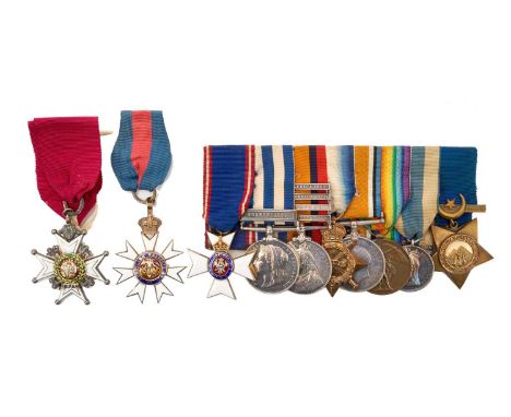 Fine Victorian and later medal group comprising Companion of the Bath (C.B.), Companion of the Order of St. Michael and St. G