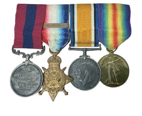 First World War Distinguished Conduct Medal (D.C.M.) Gallantry medal group comprising D.C.M. named to 14503 SJT. E. Murrell. 