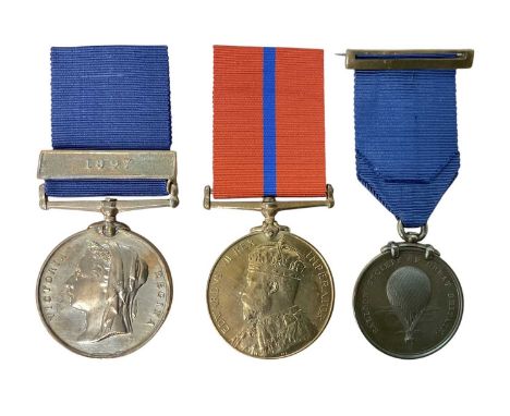 Unusual Victorian and later Police Gallantry medal trio comprising Victorian Jubilee (Police) medal 1887, with 1897 clasp, Ci