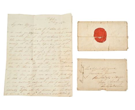 The death of Napoleon Bonaparte, 5th May 1821 on St. Helena, historically important first hand detailed written account of Na